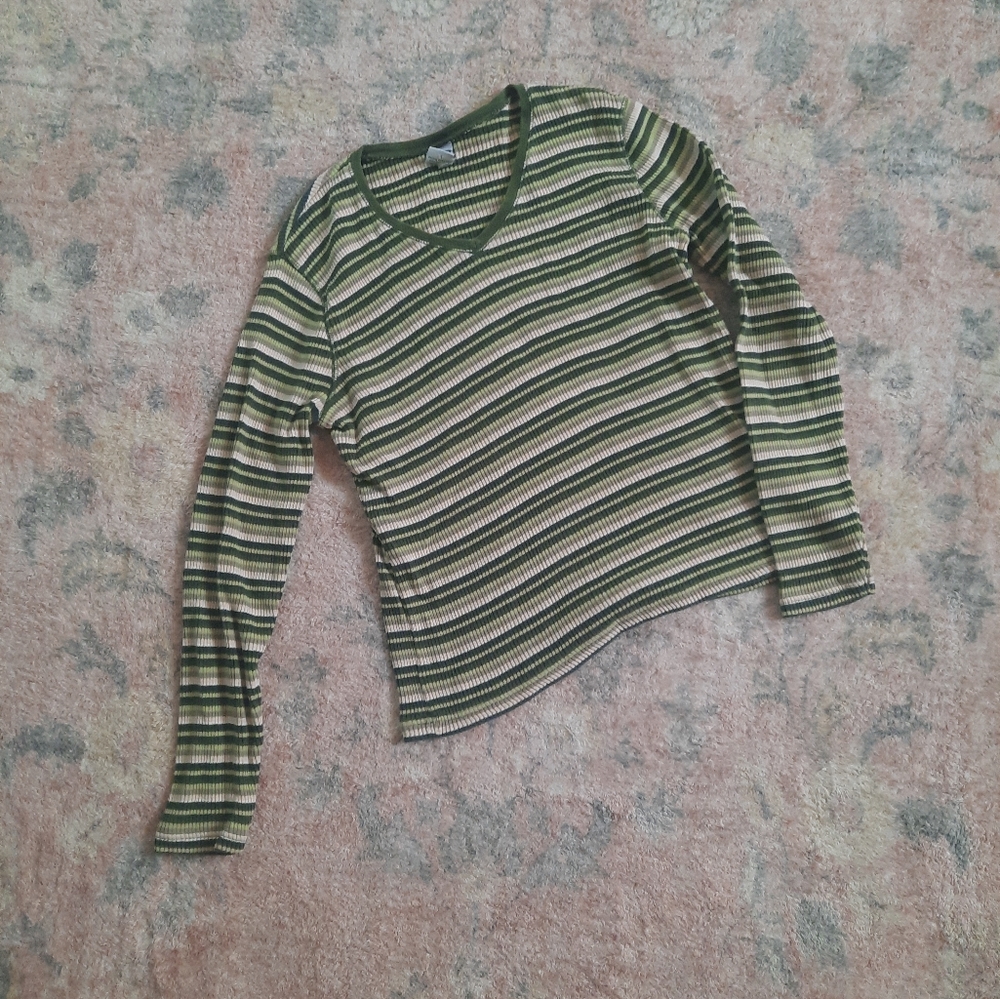 Striped ribbed sweater - Picture 2 of 5
